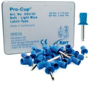 Изображение товара «Головка полир д/чистки и полировки(чаша мягкая,голубая) Pro-Cup (990/30) уп. N30»