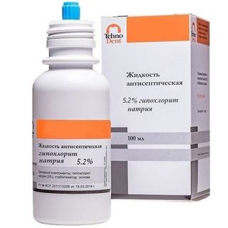 Изображение товара «Гипохлорит натрия 5.2% (жидкость д/антисепт обраб корневых каналов) фл. 100мл N1»