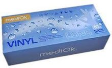 Изображение товара «Перчатки винил S Б/ЦВЕТ MediOk VINYL LONG глад н/стер неопудр пара. N50»