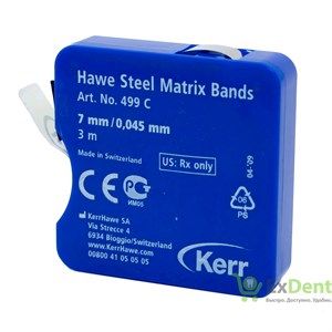 Изображение товара «Матрицы Керр (499C) - полоски стальные в рулоне, 0.045/7мм/3м шт. N1»