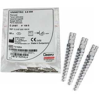 Изображение товара «Штифты титан внутриканальные 0.8 мм Юниметрик №C226AТS/208S (20штиф+разв) уп. N1»