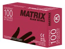 Изображение товара «Перчатки нитрил M ЧЕРНЫЕ MATRIX Black Nitrile текстур неопуд н/стер пара. N50»