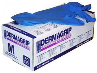 Изображение товара «Перчатки повыш прочн XL DERMAGRIP High Risk текстур неопуд н/стер СИНИЕ пара N1»