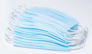 Изображение товара «Маска 3-х сл медиц однораз из неткан мат на рез ГОЛУБАЯ в ПЭ упаковке уп. N50»