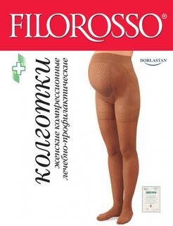 Изображение товара «Колготки FILOROSSO леч-проф д/беременных 40ден Iкласс (беж) шт. разм 2 N1»