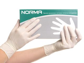 Изображение товара «Перчатки латек L "NORMA" текстур неопудр н/стер Double пара. N50»