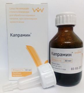 Изображение товара «Капрамин гемостатическая жидкость фл. 30 мл N1»