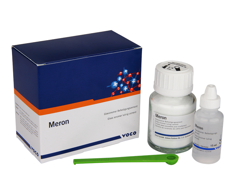 Мерон стеклоиномерн фиксир цемент д/коронок набор (35гр/15мл) упак. 1086 N1