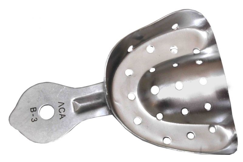 Ложка слепочная метал перфор верхняя №3 шт. N1
