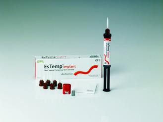 ЕсТемп Имплант времен. цемент д/фиксац.коронок на имплант(8 г*1 шпр,6 нас) шт.N1
