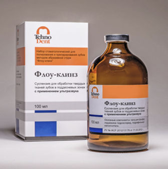 Флоу-клинз сусп  д/обраб тв тканей зубов с применением ультразвука фл. 100мл N1