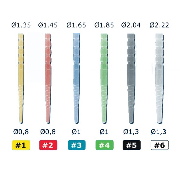 Штифты стеклов кварц MACRO-LOCK POST ILLUSION X-RO d4 1,83мм, 4590314B уп. N10