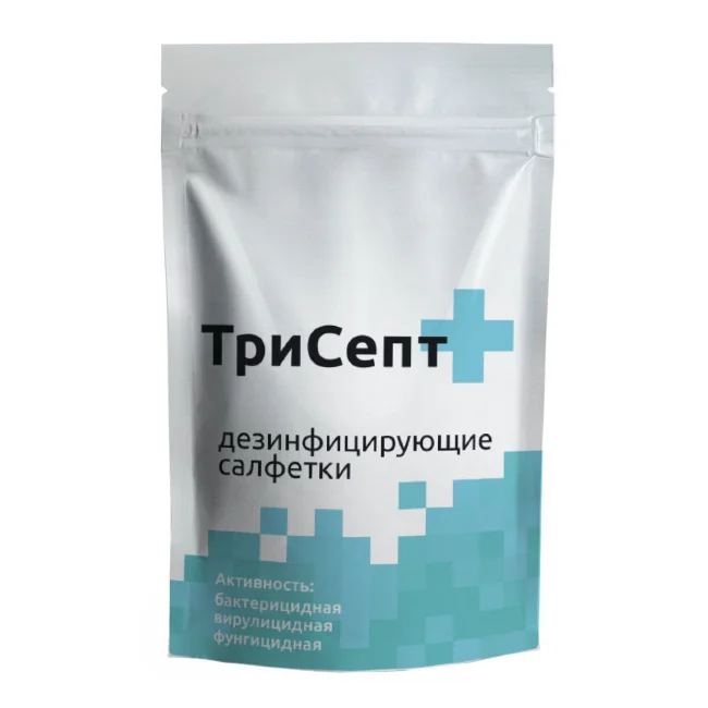 Салфетки дезинф Трисепт 180х165мм доп.блок шт. N170